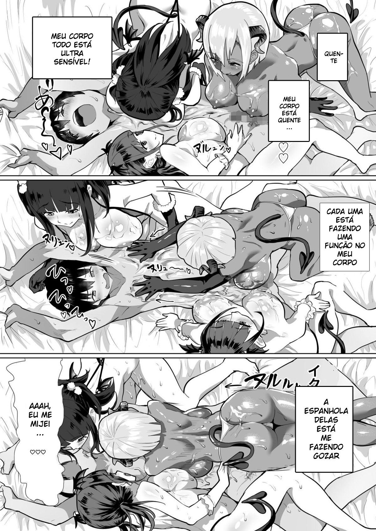 Delisuccu!! Vol.2.0 ~Relato de Quando Chamei Um Serviço de Acompanhantes e Fui Devorado por 3 Súcubos~ - Foto 29