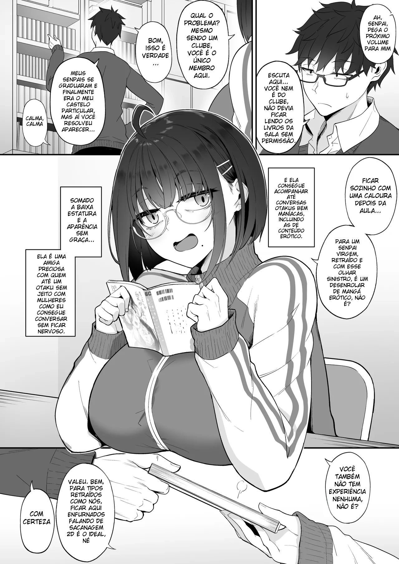 A História de Quando Emprestei Um Mangá para a Minha Kouhai Otaku e Ela Me Masturbou - Foto 3