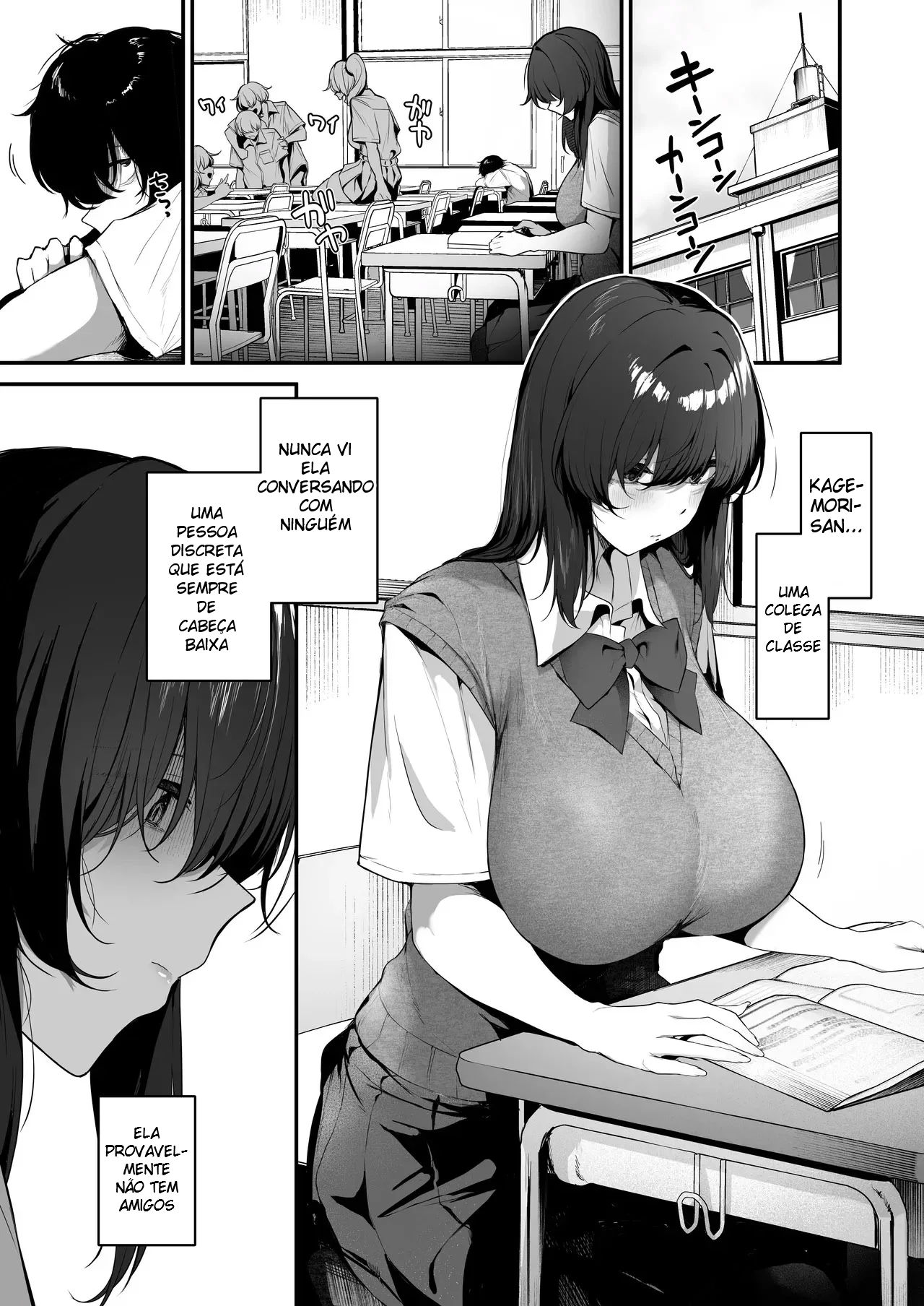 Eu Sou o Único Que Sabe Que a Kagemori-san, Uma Introvertida Solitária, é na Verdade Uma Superpervertida Tímida - Foto 2