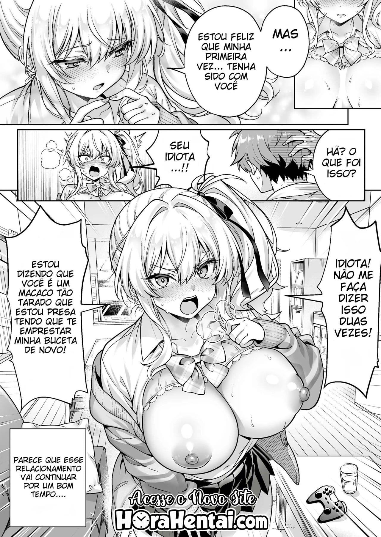 A Gyaru Atrevida da Turma Era Virgem ~ A História de Como Transamos Sem Camisinha Pela Primeira Vez, Com Direito a Clímax e Ejaculação Interna ~ - Foto 33