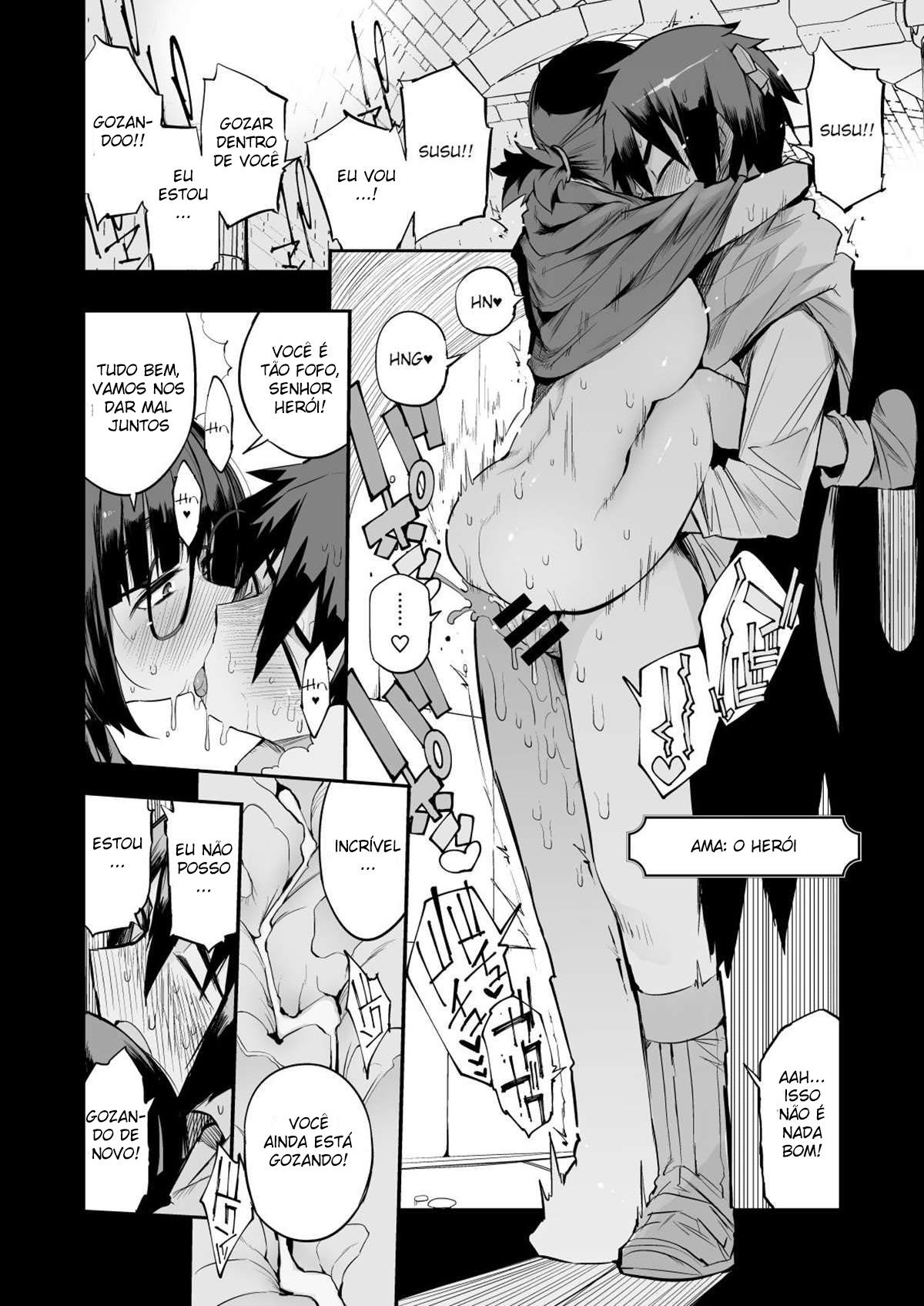 Escapando da Dungeon Sugadora de Sêmen com uma Garota Modesta que eu Não Fazia Ideia que Fosse uma Vagabunda Rank S - Foto 37