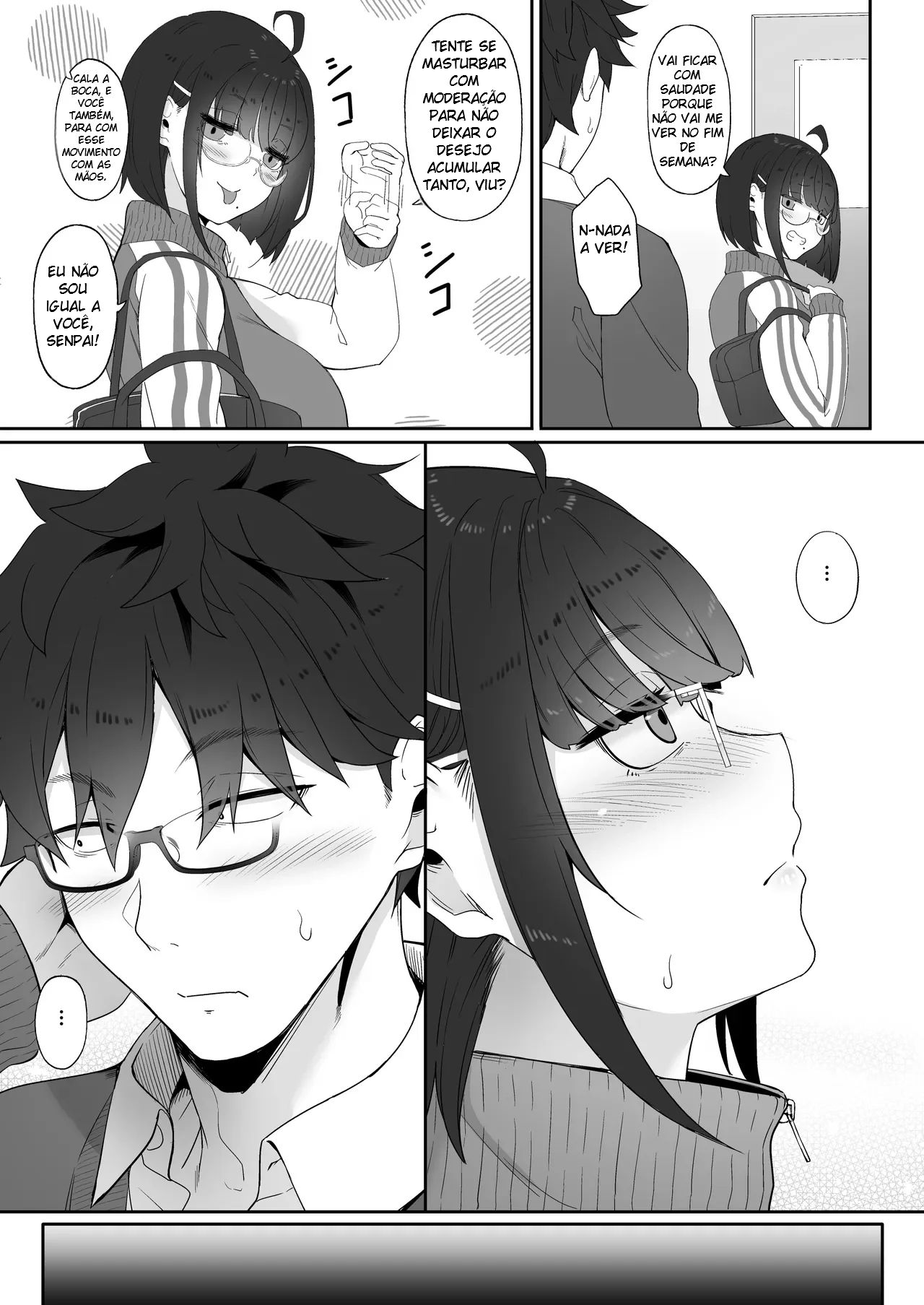 A História de Quando Emprestei Um Mangá para a Minha Kouhai Otaku e Ela Me Masturbou - Foto 38