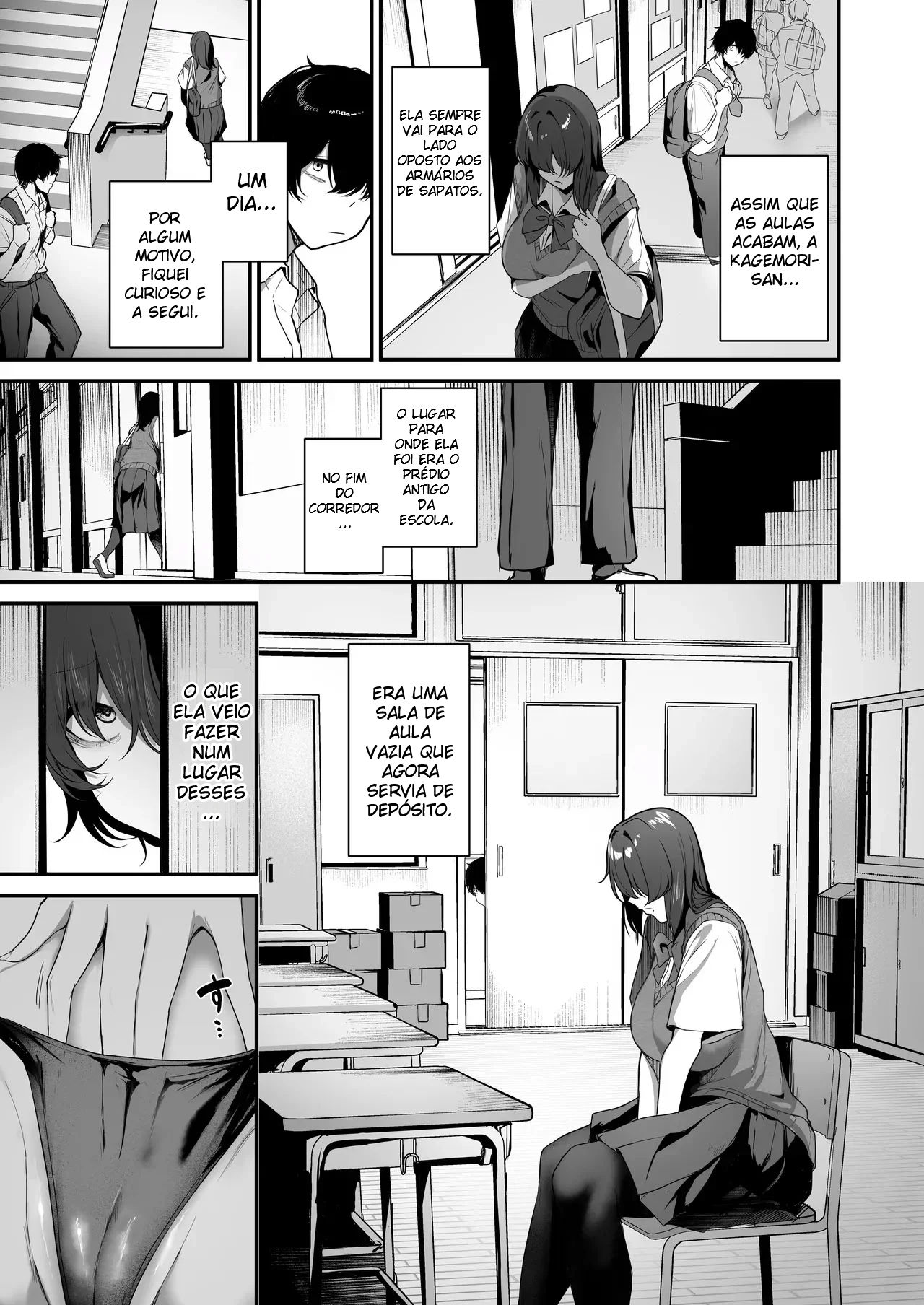 Eu Sou o Único Que Sabe Que a Kagemori-san, Uma Introvertida Solitária, é na Verdade Uma Superpervertida Tímida - Foto 4
