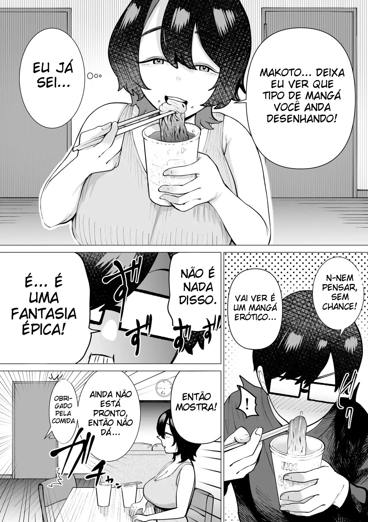 Uma História Sobre Um Sobrinho Virgem e Recluso, Que Desenha Mangá Erótico, e Sua Tia Fazendo Sexo Afetuoso - Foto 50
