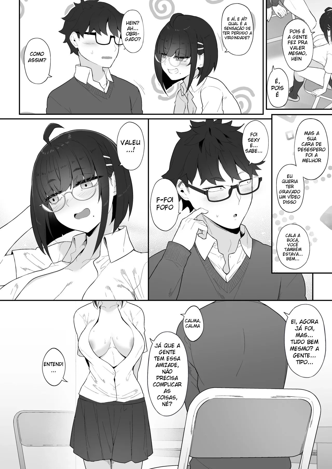 A História de Quando Emprestei Um Mangá para a Minha Kouhai Otaku e Ela Me Masturbou - Foto 59