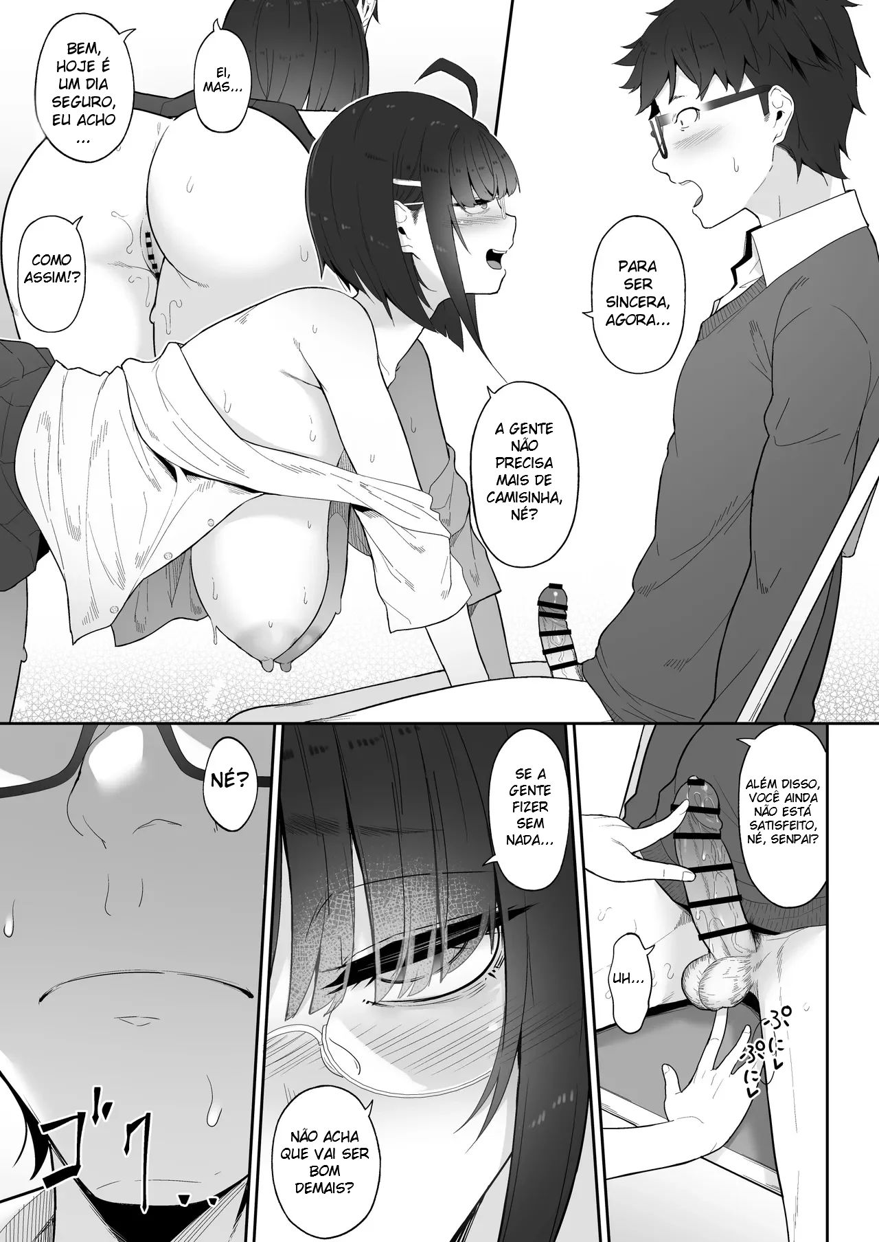 A História de Quando Emprestei Um Mangá para a Minha Kouhai Otaku e Ela Me Masturbou - Foto 64