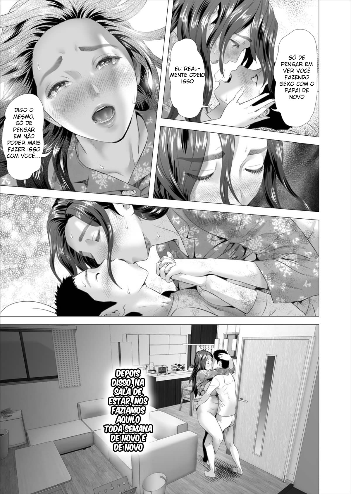 Sedução da Vizinhança ~Filho Fazendo Amor Com Sua Mãe Atrás de Seu Marido~ - Foto 17