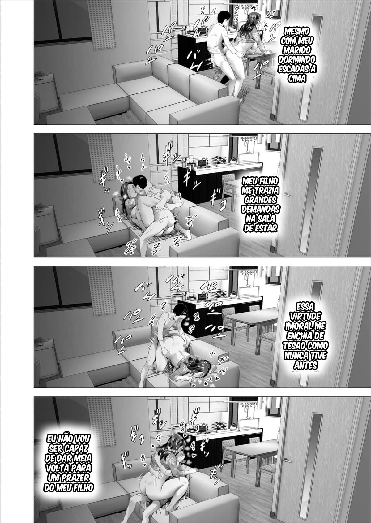 Sedução da Vizinhança ~Filho Fazendo Amor Com Sua Mãe Atrás de Seu Marido~ - Foto 18