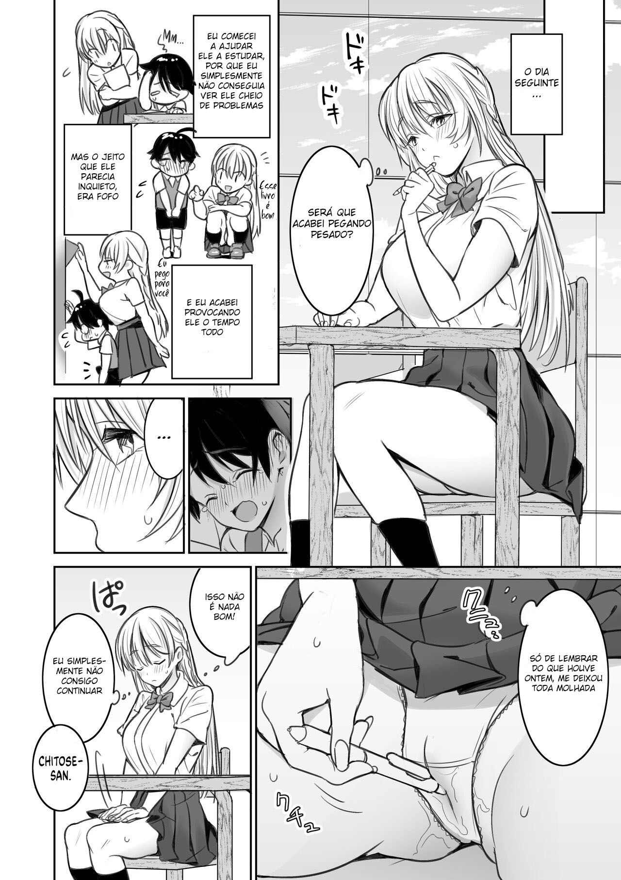 Uma História Sobre as Coisas Safadas que a Onee-San que Conheci na Biblioteca faz Comigo - Foto 10