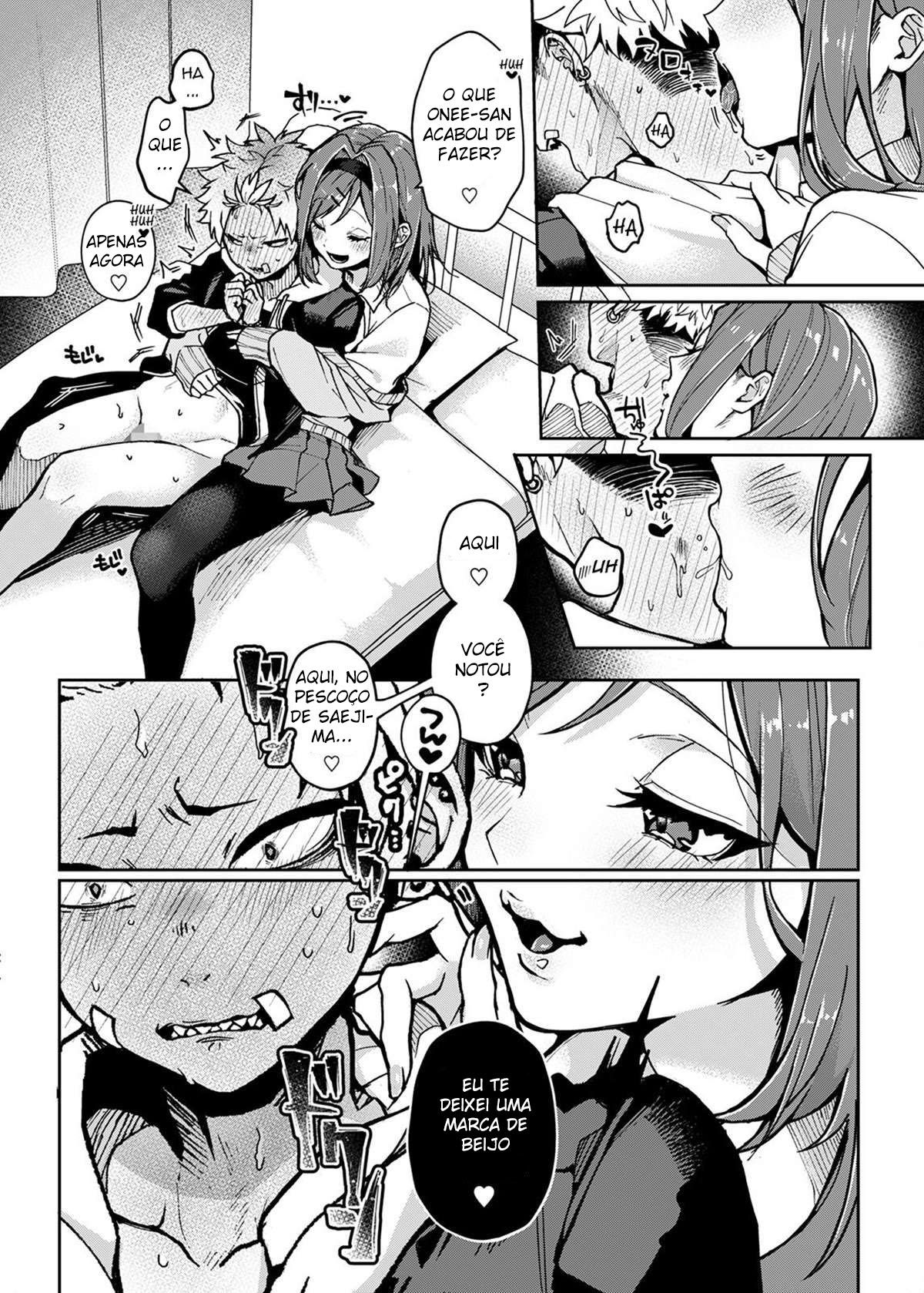 Um menino delinquente é provocado por uma lasciva Onee-san - Foto 16