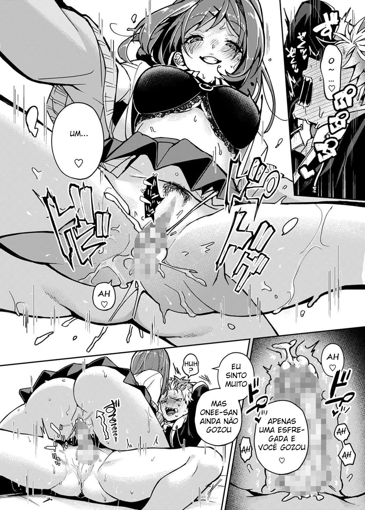 Um menino delinquente é provocado por uma lasciva Onee-san - Foto 24