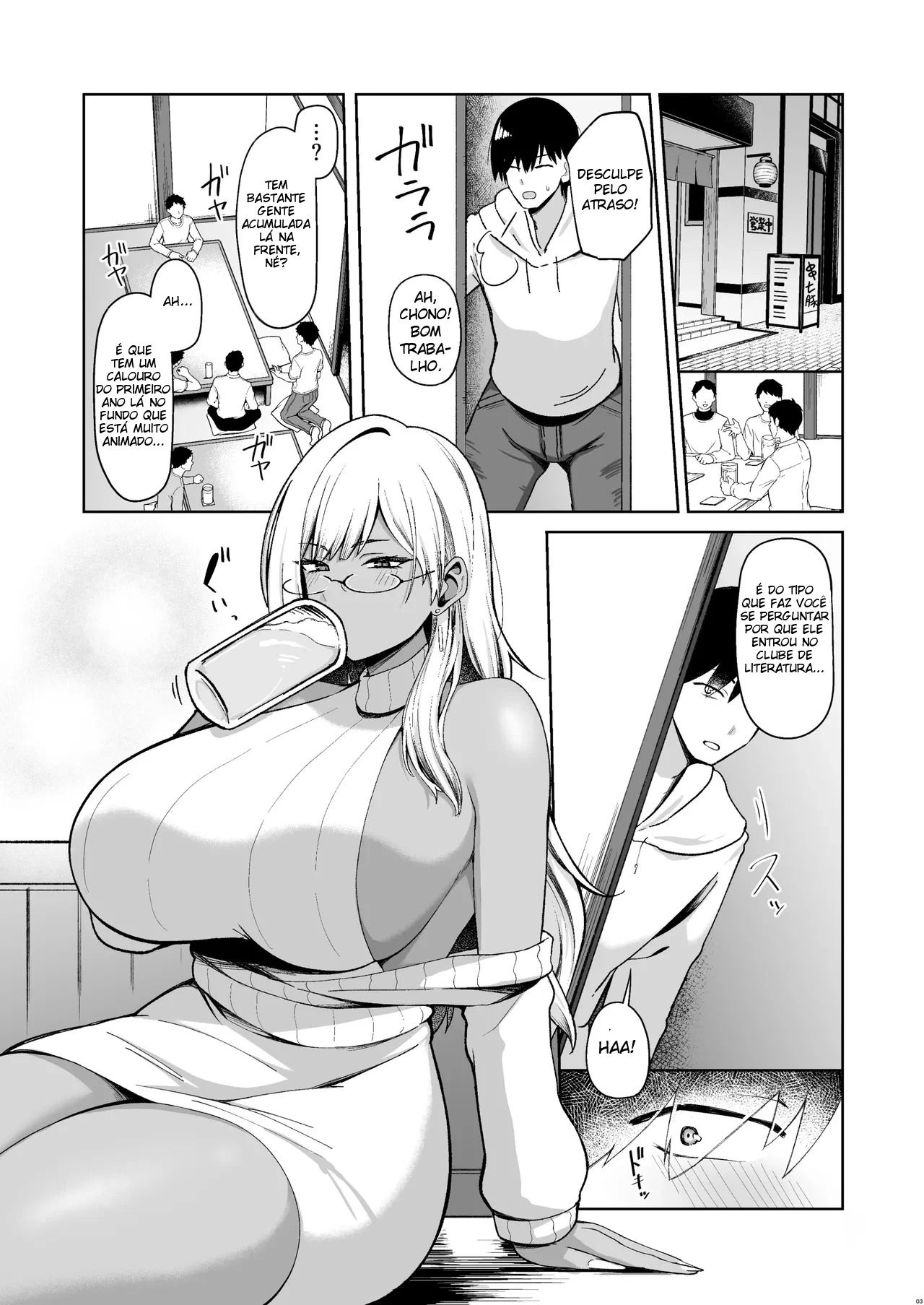 A História Sobre Fazer Sexo Sem Parar Com Uma Garota Gyaru Que por Algum Motivo Estava no Clube de Literatura - Foto 2