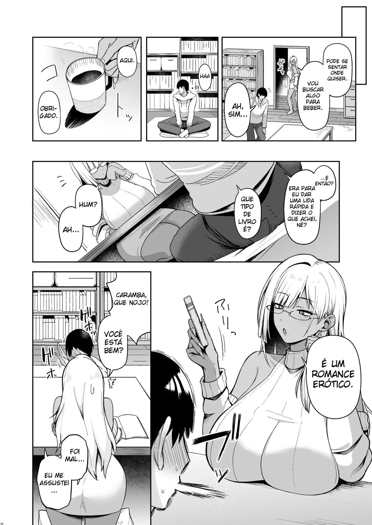 A História Sobre Fazer Sexo Sem Parar Com Uma Garota Gyaru Que por Algum Motivo Estava no Clube de Literatura - Foto 7