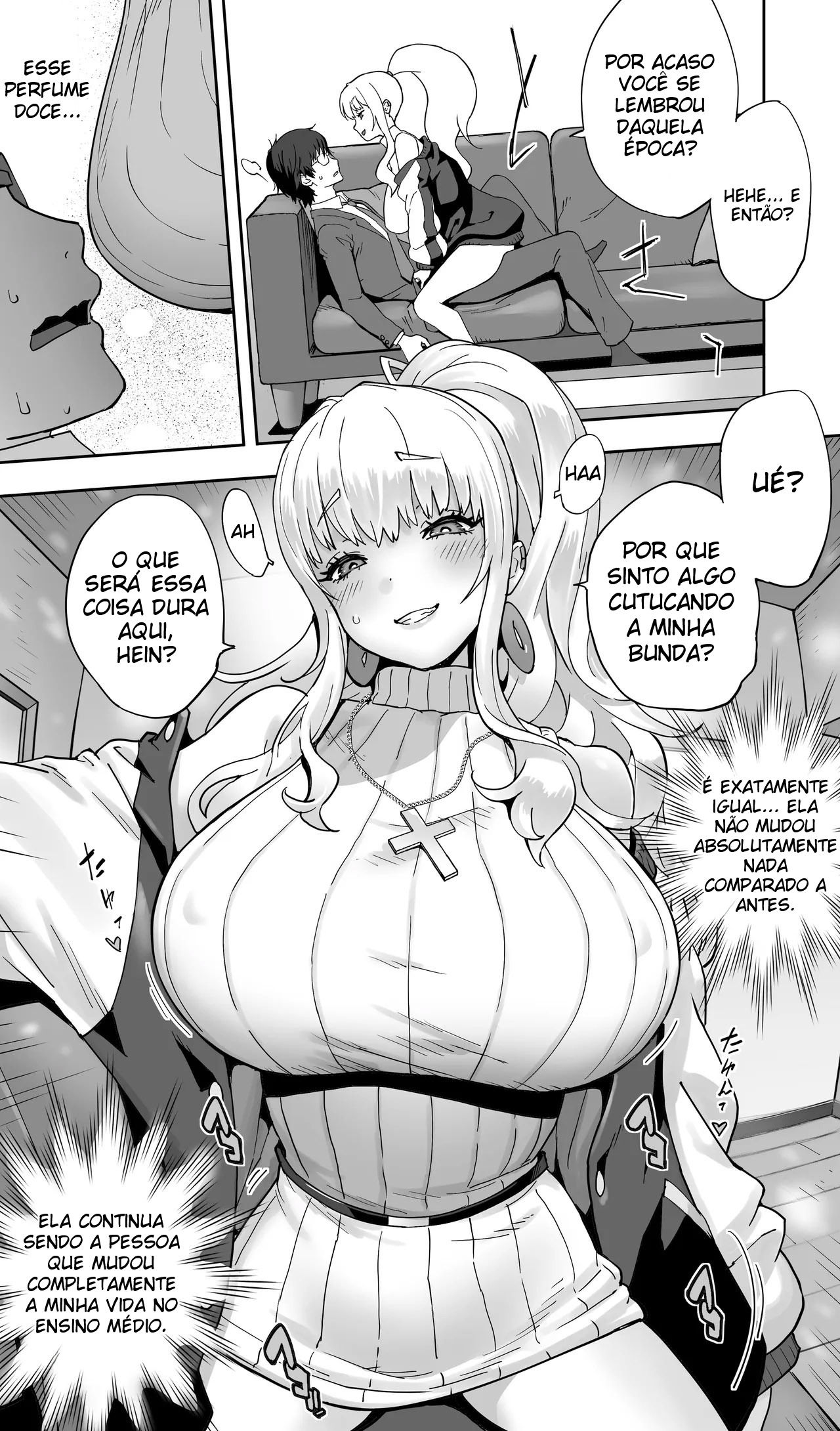 Uma Gyaru da Minha Terra Natal Que Estudou Comigo Agora Está Casada e Sendo Engravidada Sem Camisinha - Foto 8