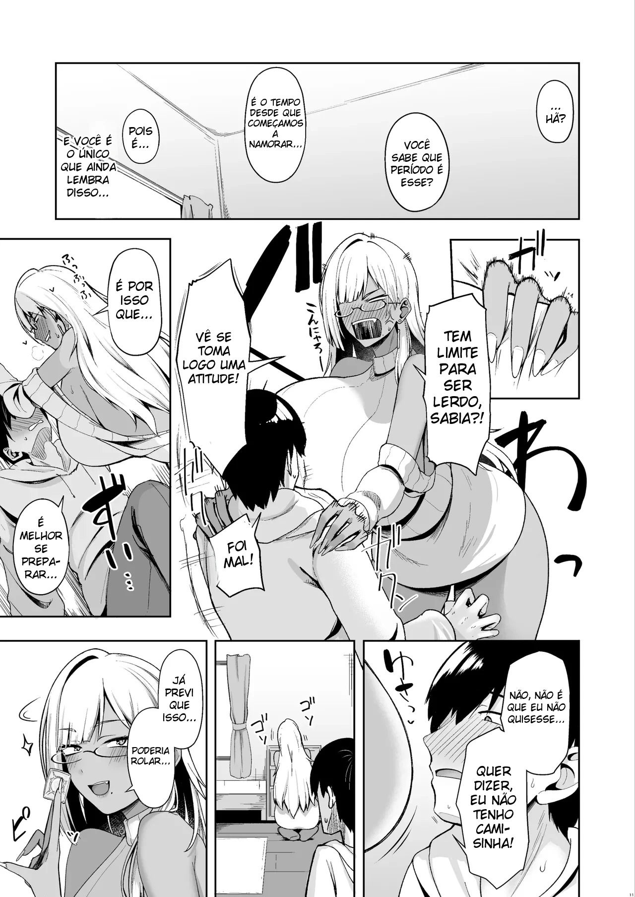 A História Sobre Fazer Sexo Sem Parar Com Uma Garota Gyaru Que por Algum Motivo Estava no Clube de Literatura - Foto 10