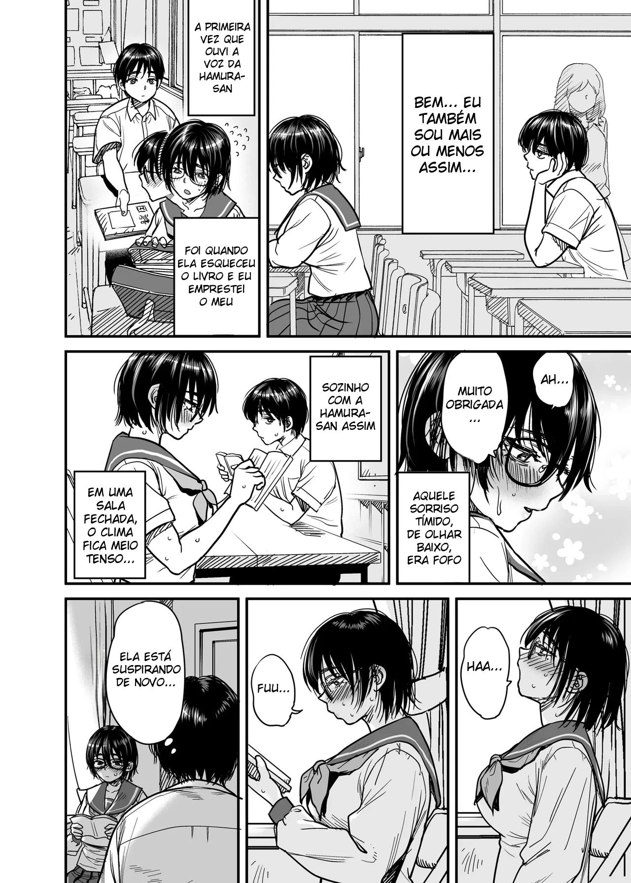 Transformando a Sala do Clube de Literatura Em Um Quarto de Sexo Com a Hamura-san, Que é Suada e Tarada Em Segredo - Foto 11