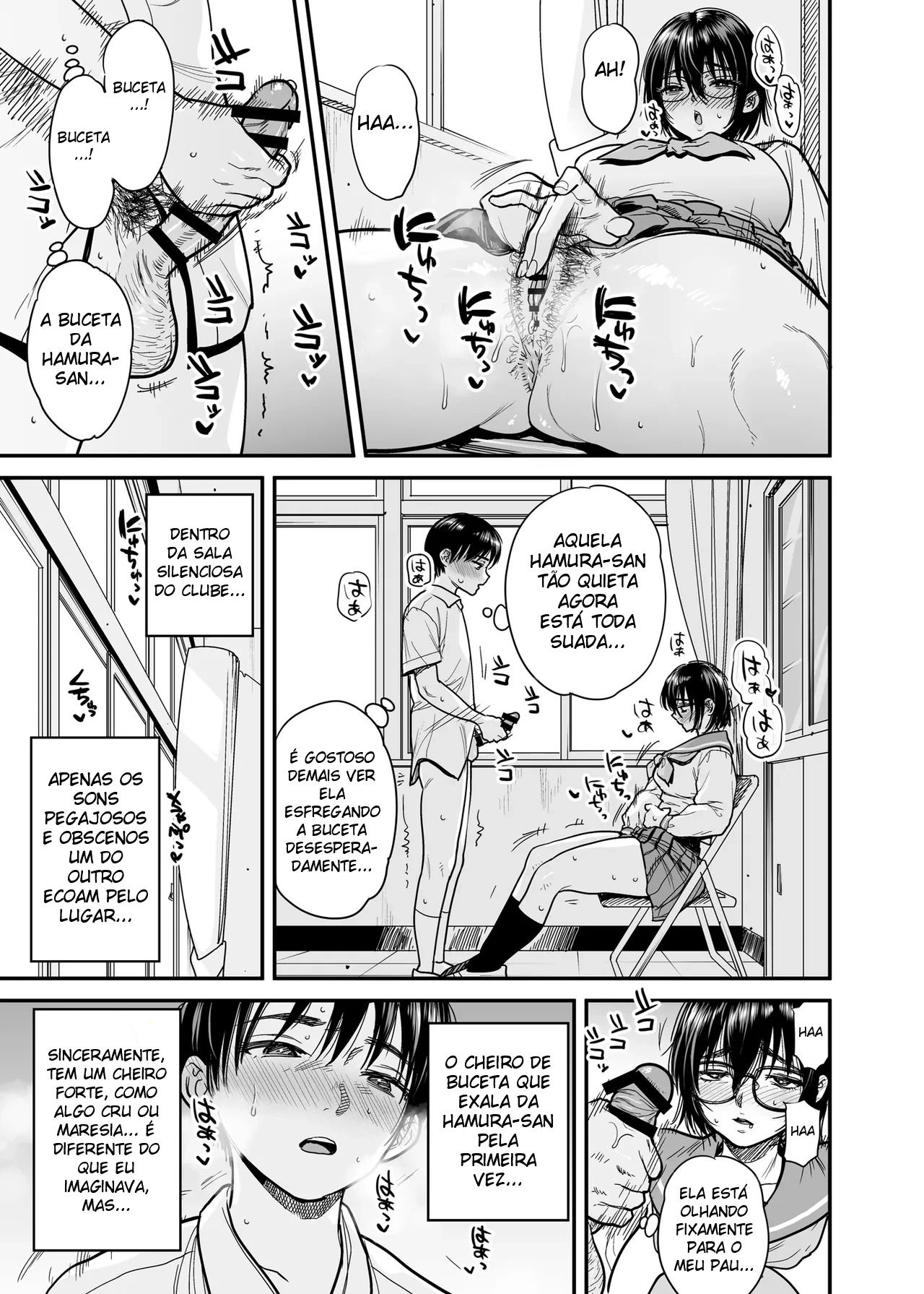 Transformando a Sala do Clube de Literatura Em Um Quarto de Sexo Com a Hamura-san, Que é Suada e Tarada Em Segredo - Foto 16