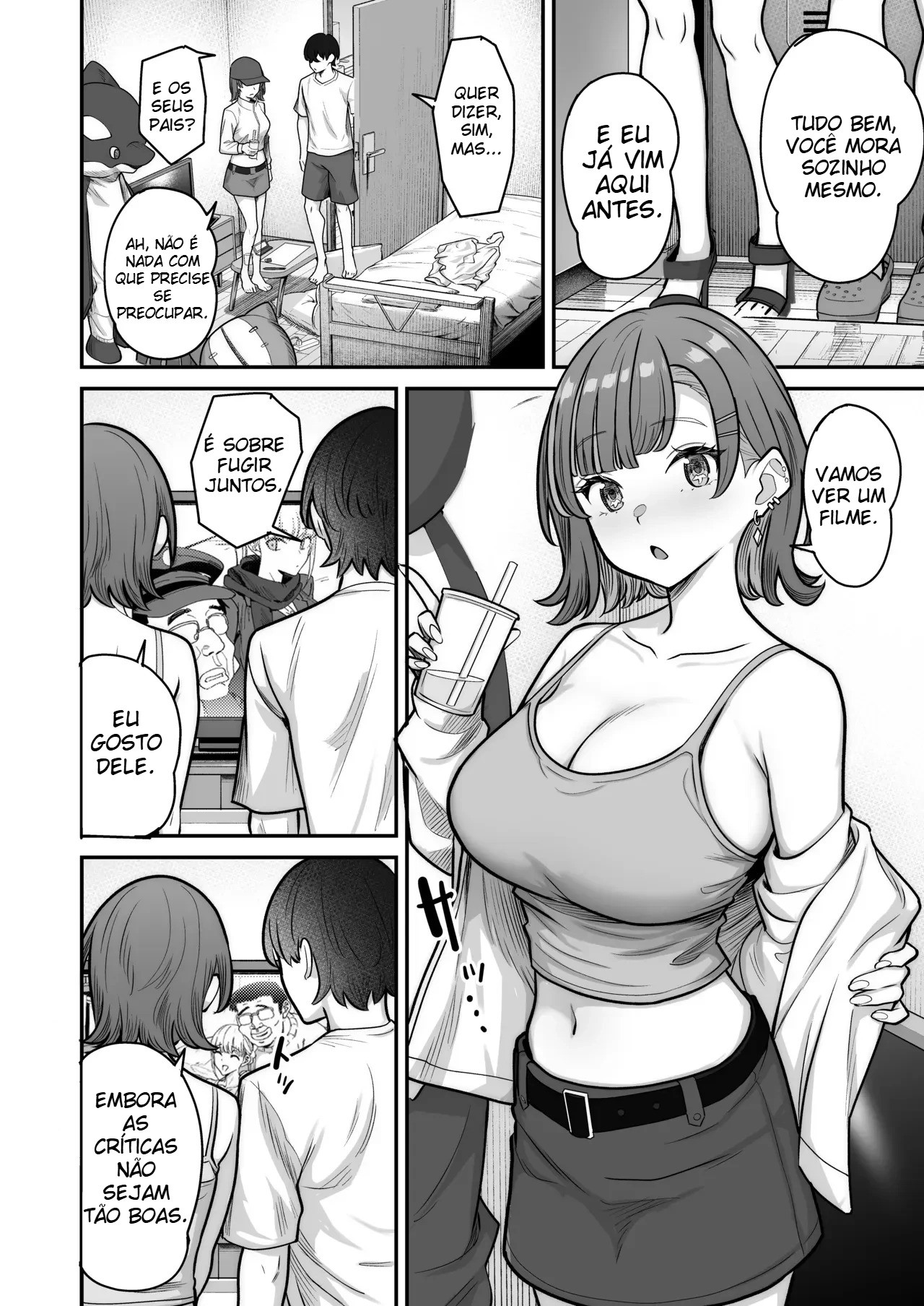 Um Romance Super Doce Com Uma Gyaru Inexpressiva - Foto 23