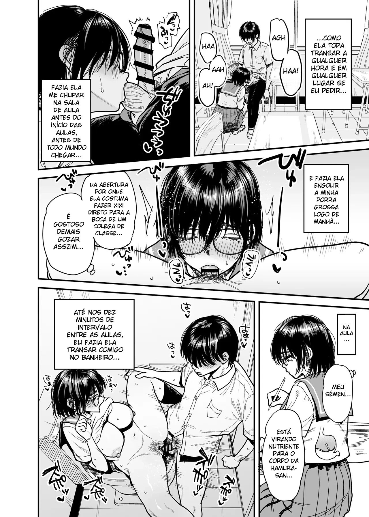 Transformando a Sala do Clube de Literatura Em Um Quarto de Sexo Com a Hamura-san, Que é Suada e Tarada Em Segredo - Foto 25