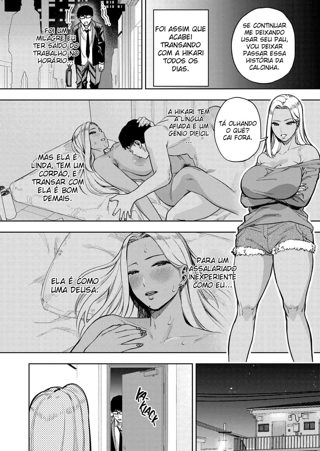 O Escravo Assalariado e a Esposa Gyaru Que Mora Ao Lado - Foto 29