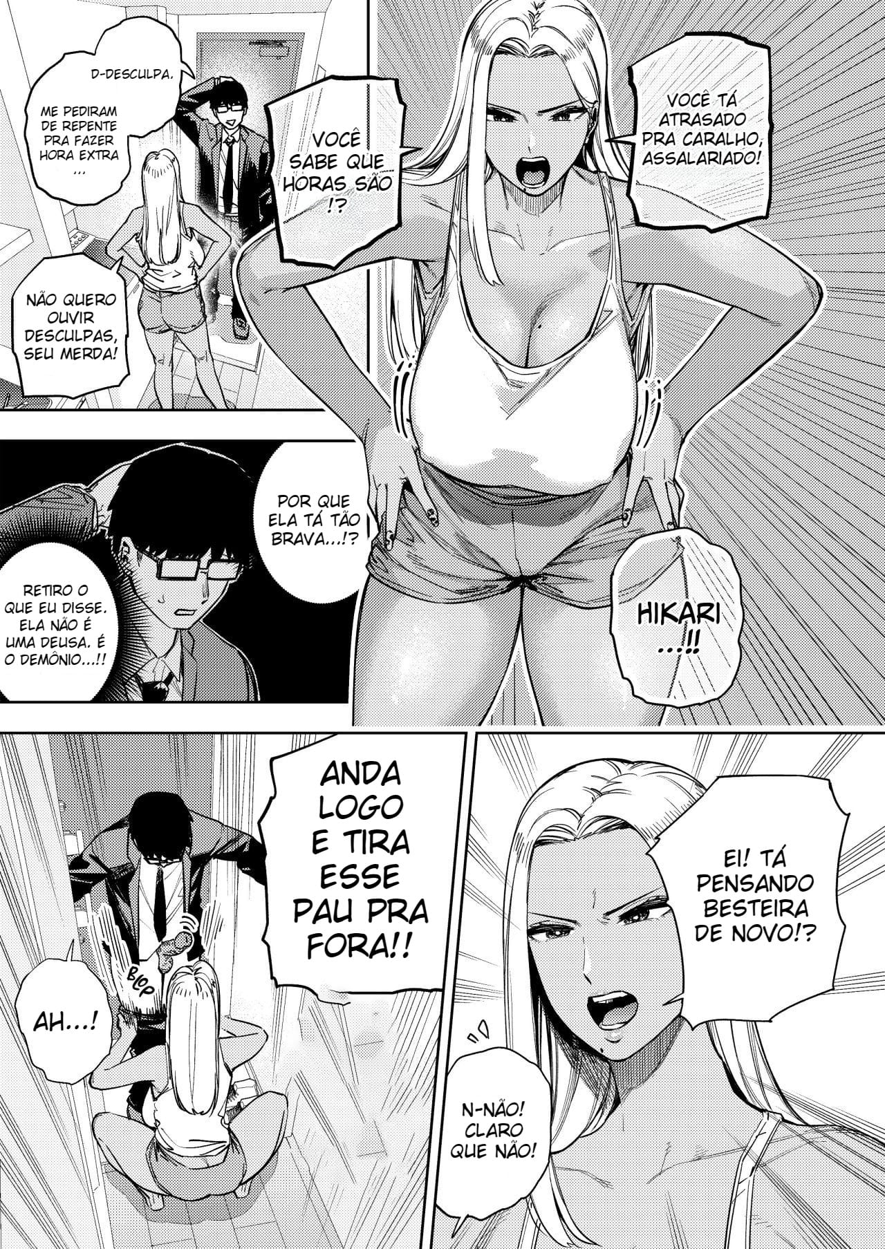 O Escravo Assalariado e a Esposa Gyaru Que Mora Ao Lado - Foto 30