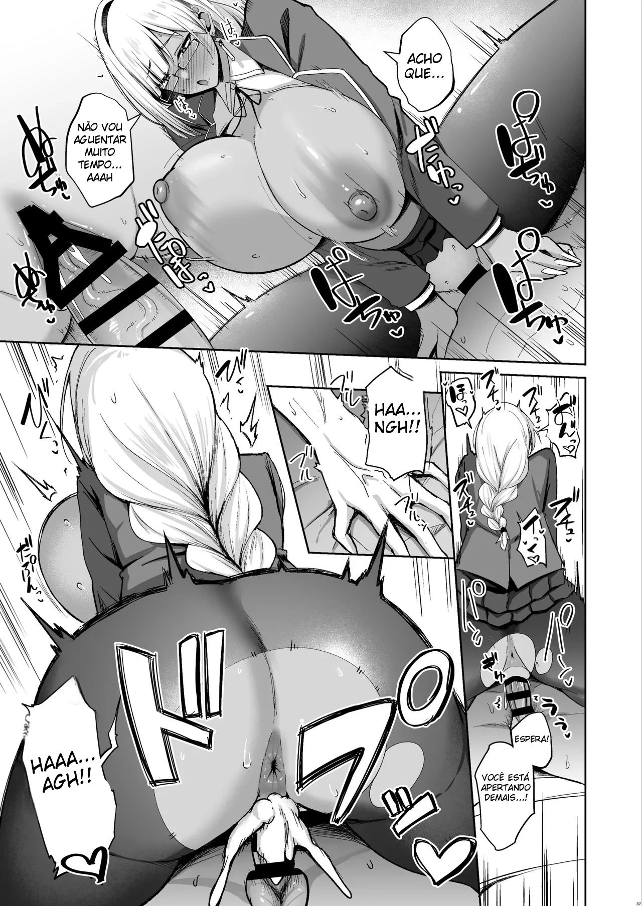 A História Sobre Fazer Sexo Sem Parar Com Uma Garota Gyaru Que por Algum Motivo Estava no Clube de Literatura - Foto 36