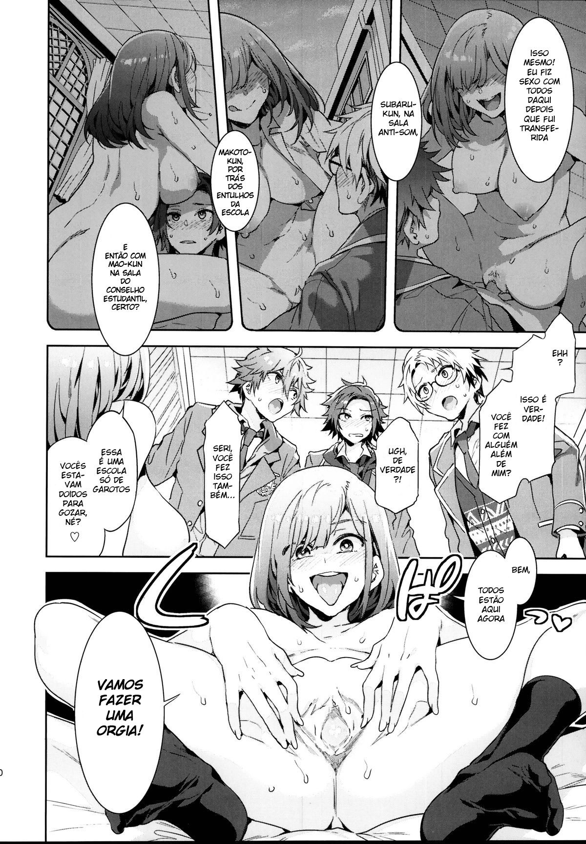 É Verdade Que Aquela Estudante Transferida Está Devorando os Idols Principais da Academia Yumenosaki!? - Foto 9