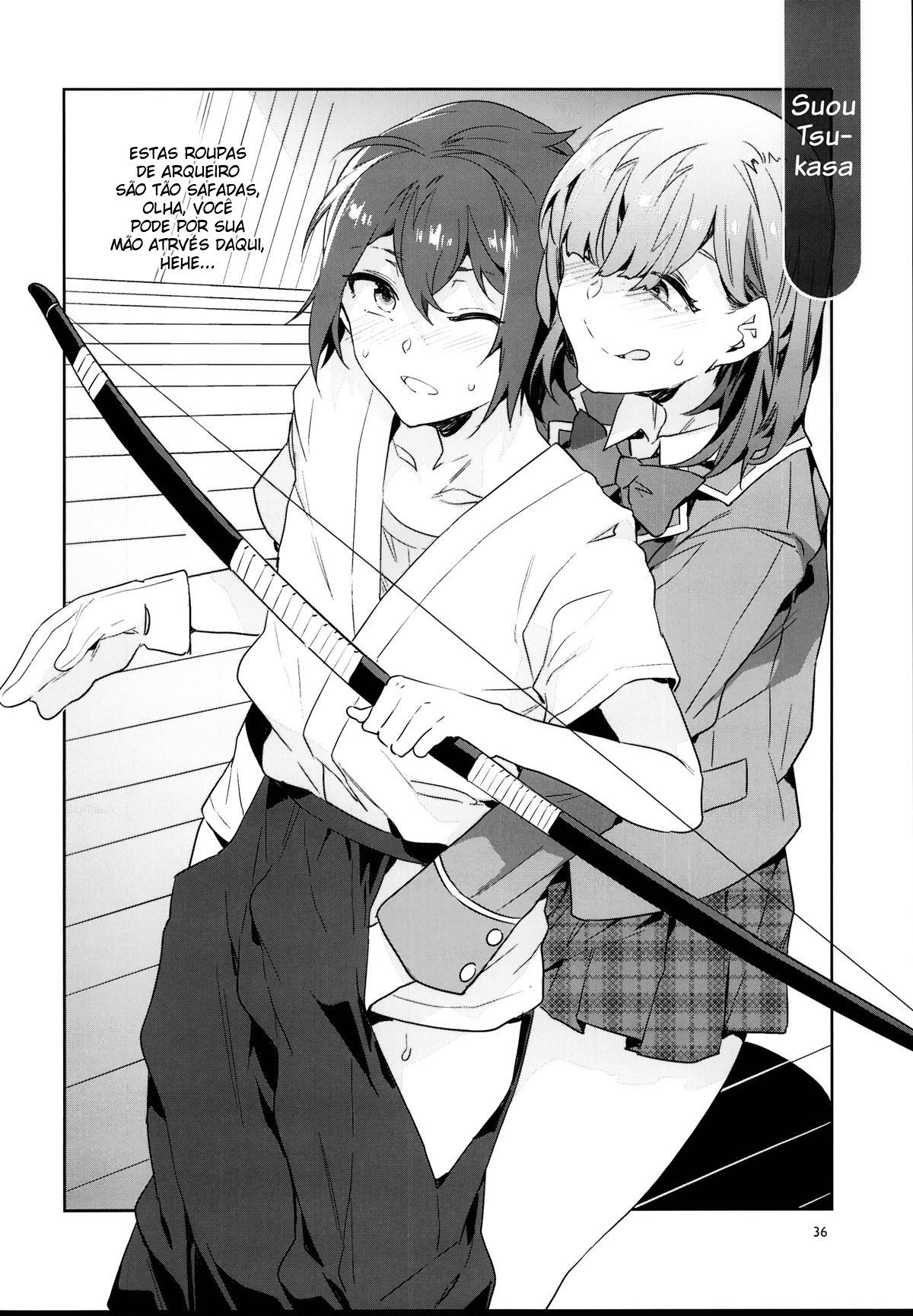 É Verdade Que Aquela Estudante Transferida Está Devorando os Idols Principais da Academia Yumenosaki!? - Foto 35