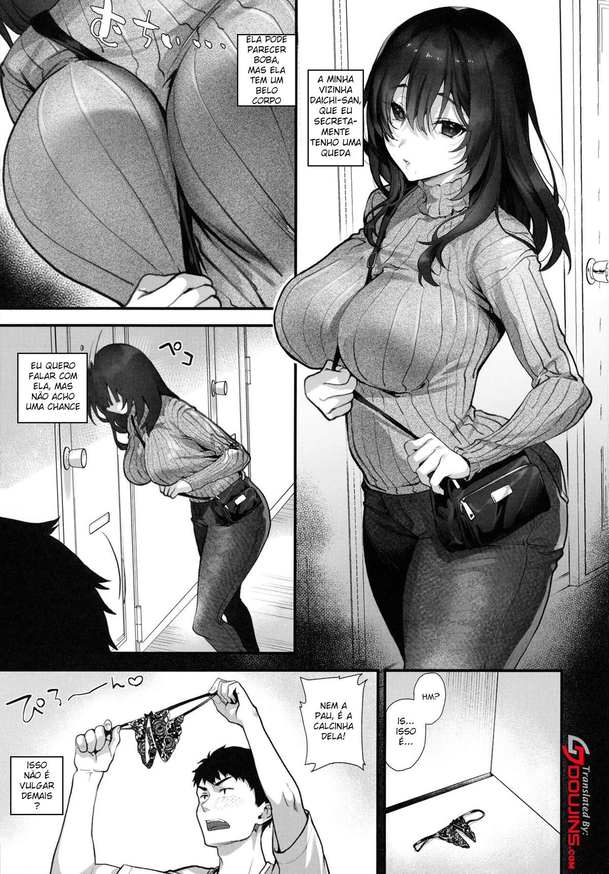 Mesmo que minha vizinha pareça anti-social, ela é secretamente uma safada - Foto 2